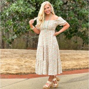 Hayden Floral Midi Dress